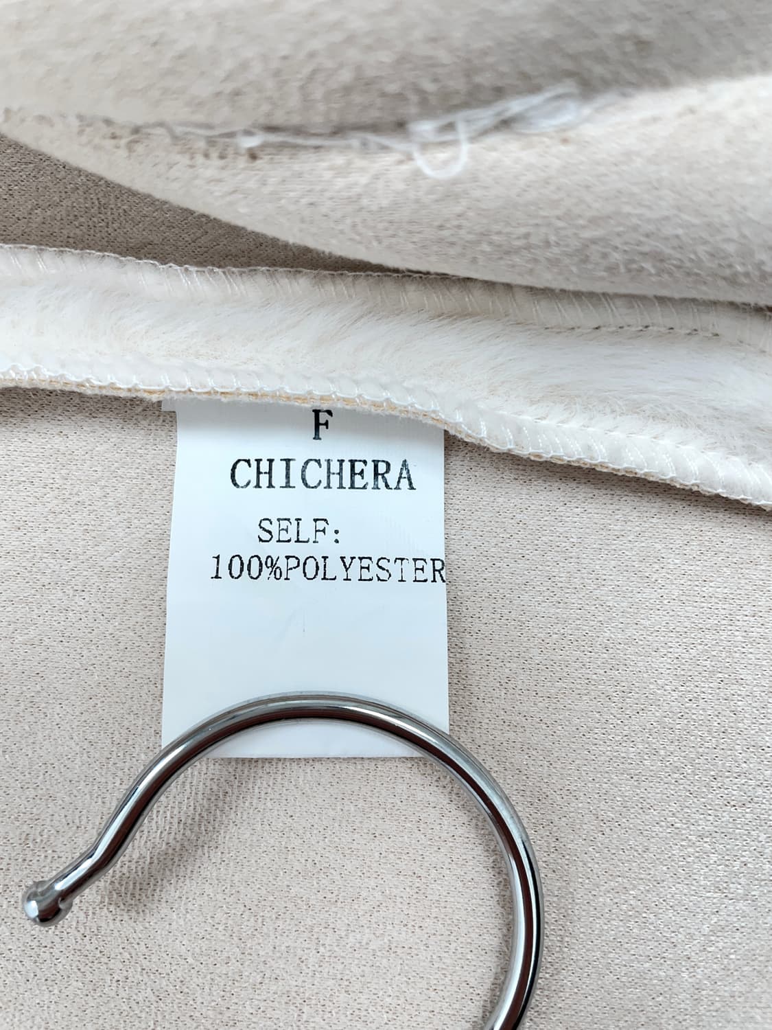 시크헤라(CHICHERA) 라운드넥 에코 퍼 무스탕 자켓 상품이미지5