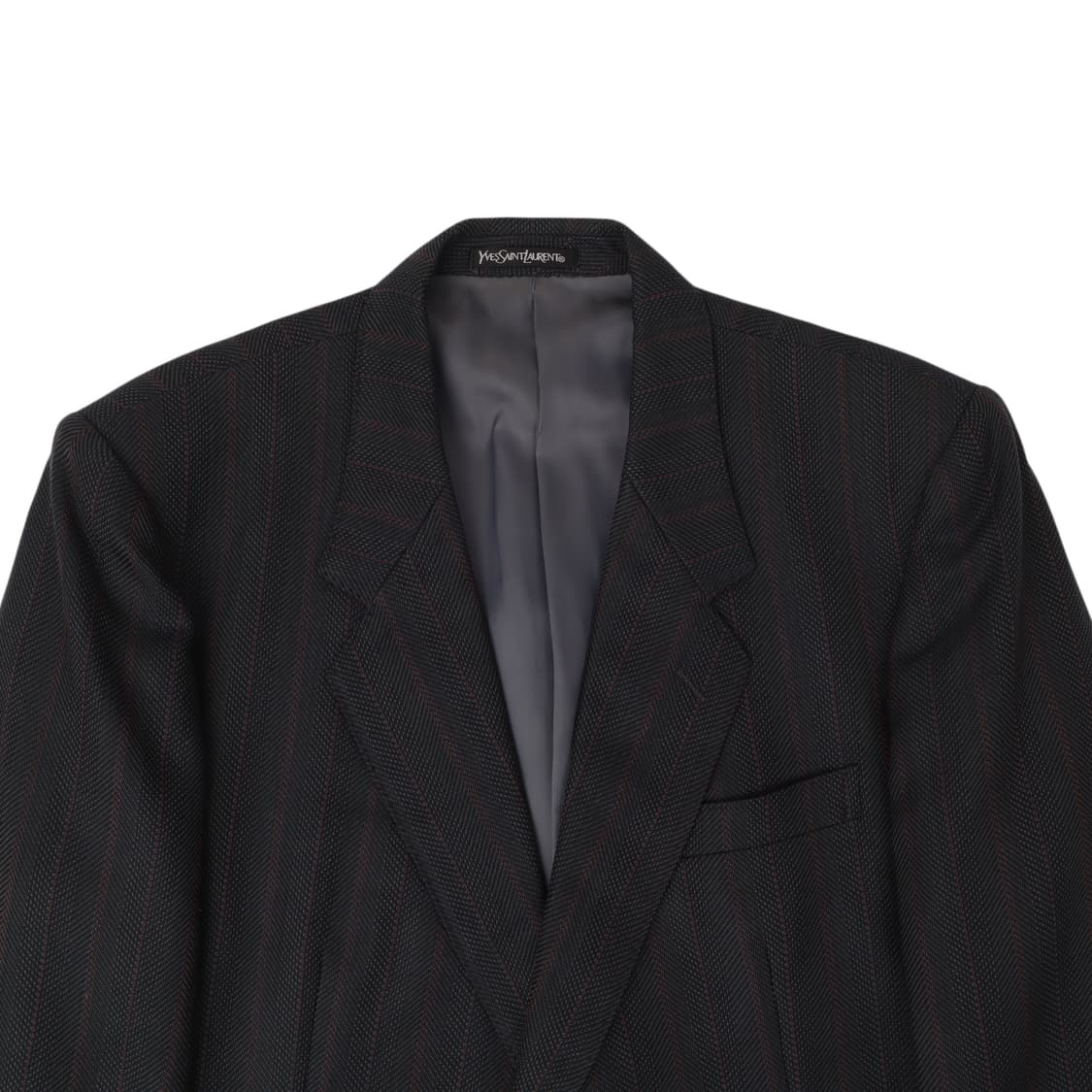 입생로랑 헤링본 울 블레이저 2B 자켓 상품이미지2