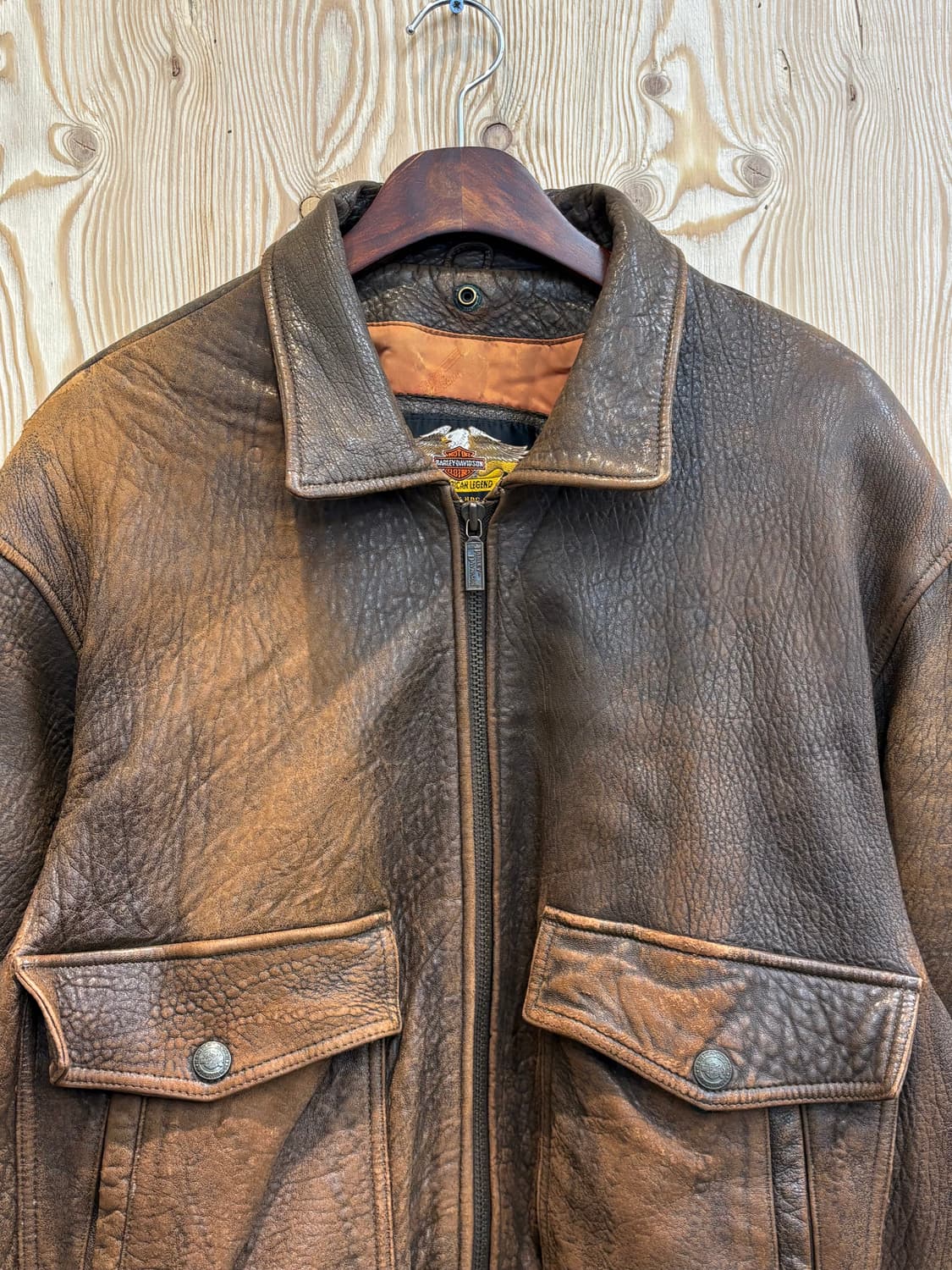 할리 데이비슨 양가죽 봄버 자켓 상품이미지2