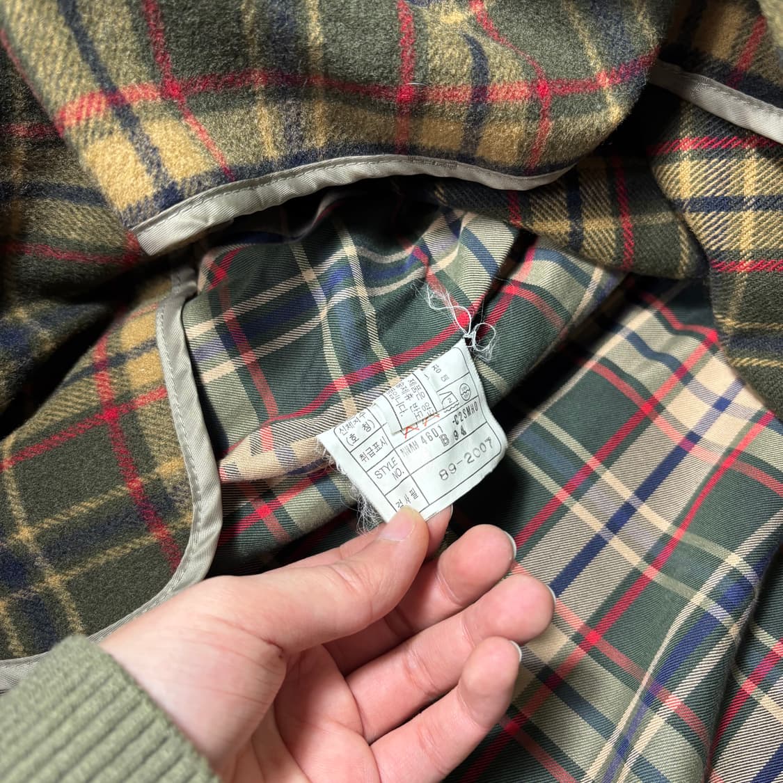 100 닥스 카키 내피탈부착 로브 발마칸 트렌치코트 상품이미지7