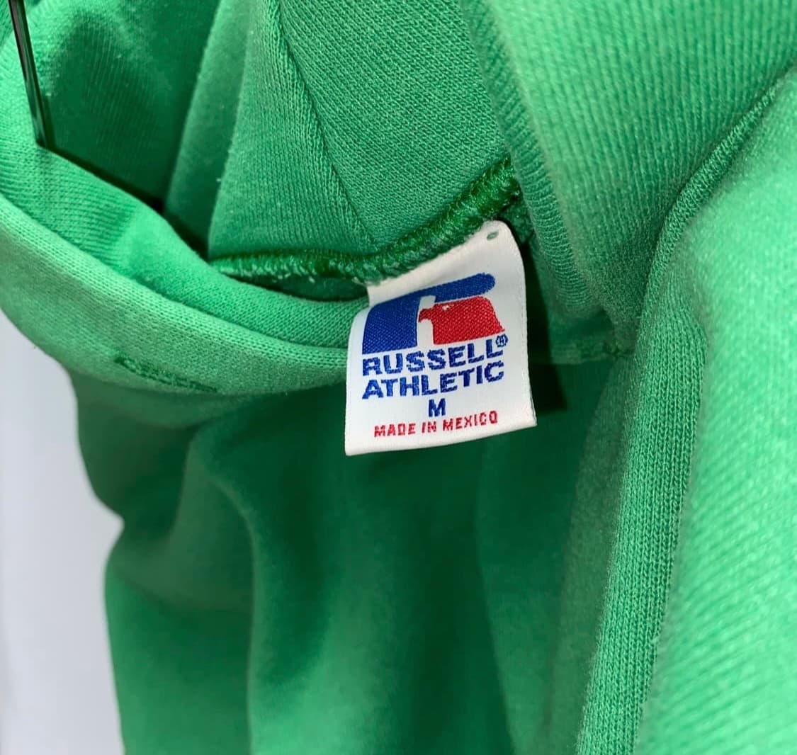 90년대 미제 빈티지 러셀 애슬래틱 후드 그린 상품이미지6