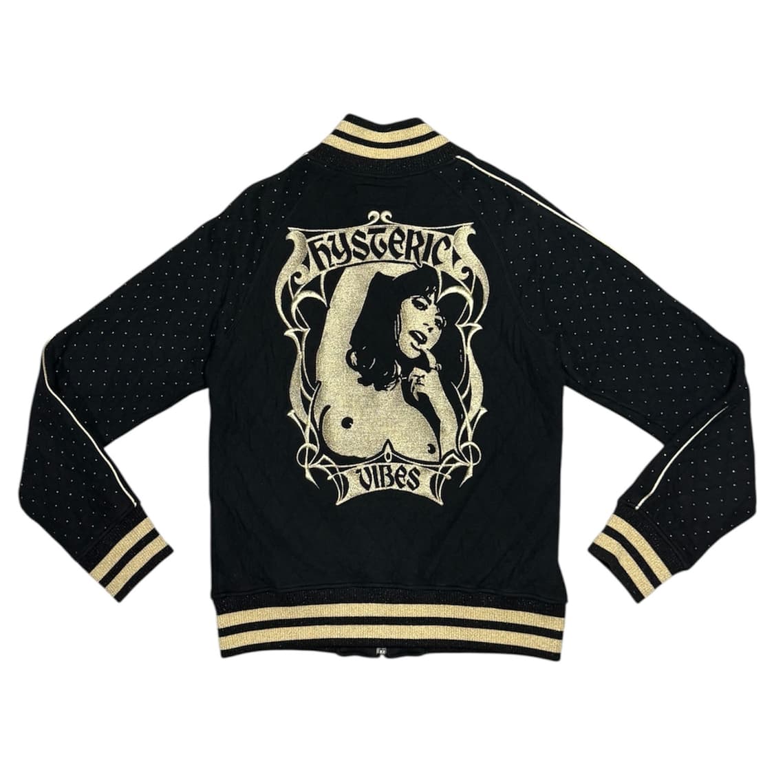 히스테릭 글래머 아카이브 자수 히스걸 쌍메두사 폴카닷 바시티 봄버 자켓 상품이미지1