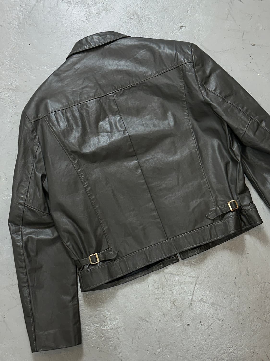 80's 시어스 크롭 레더자켓 빈티지 레더 자켓 상품이미지6