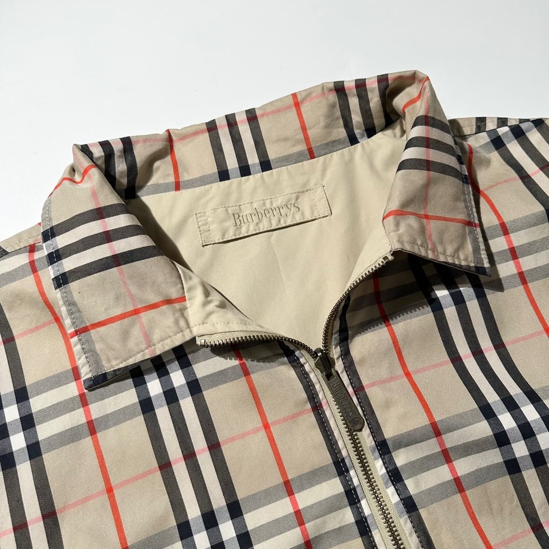 버버리 리버시블 노바체크 블루종 자켓 상품이미지5