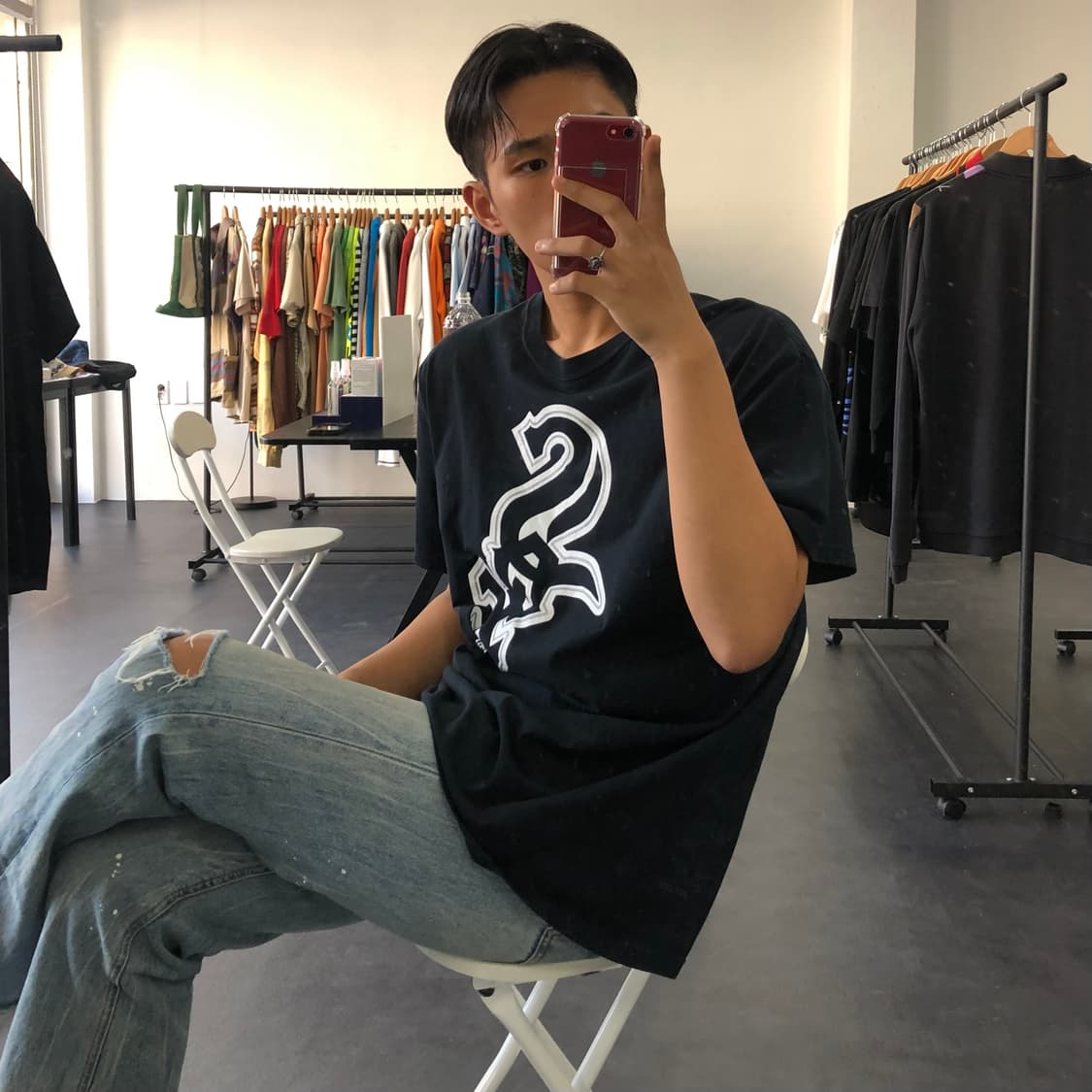 XL 빈티지 프린팅 티셔츠 상품이미지1