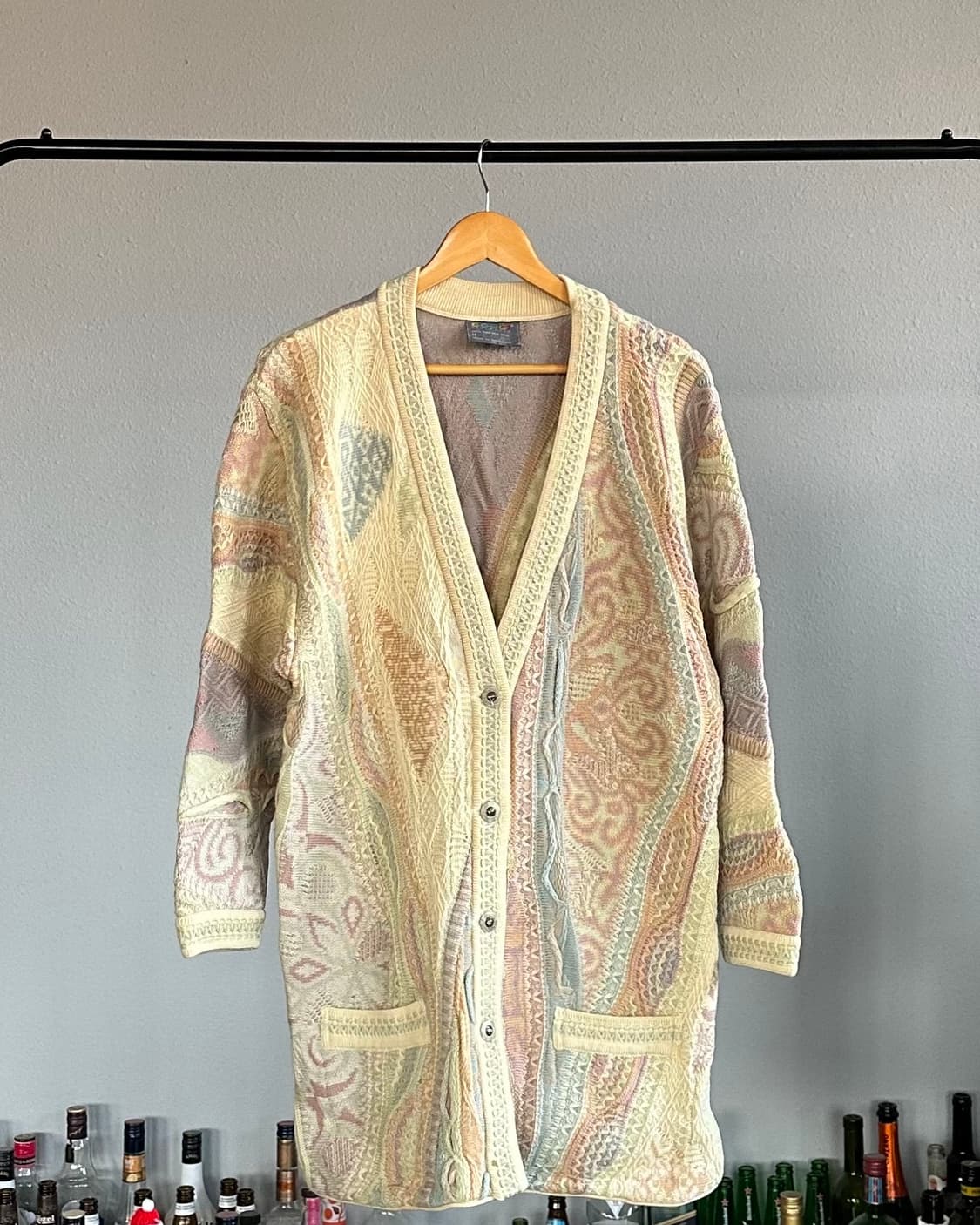 [M]쿠지 COOGI 케이블 니트 가디건 상품이미지1