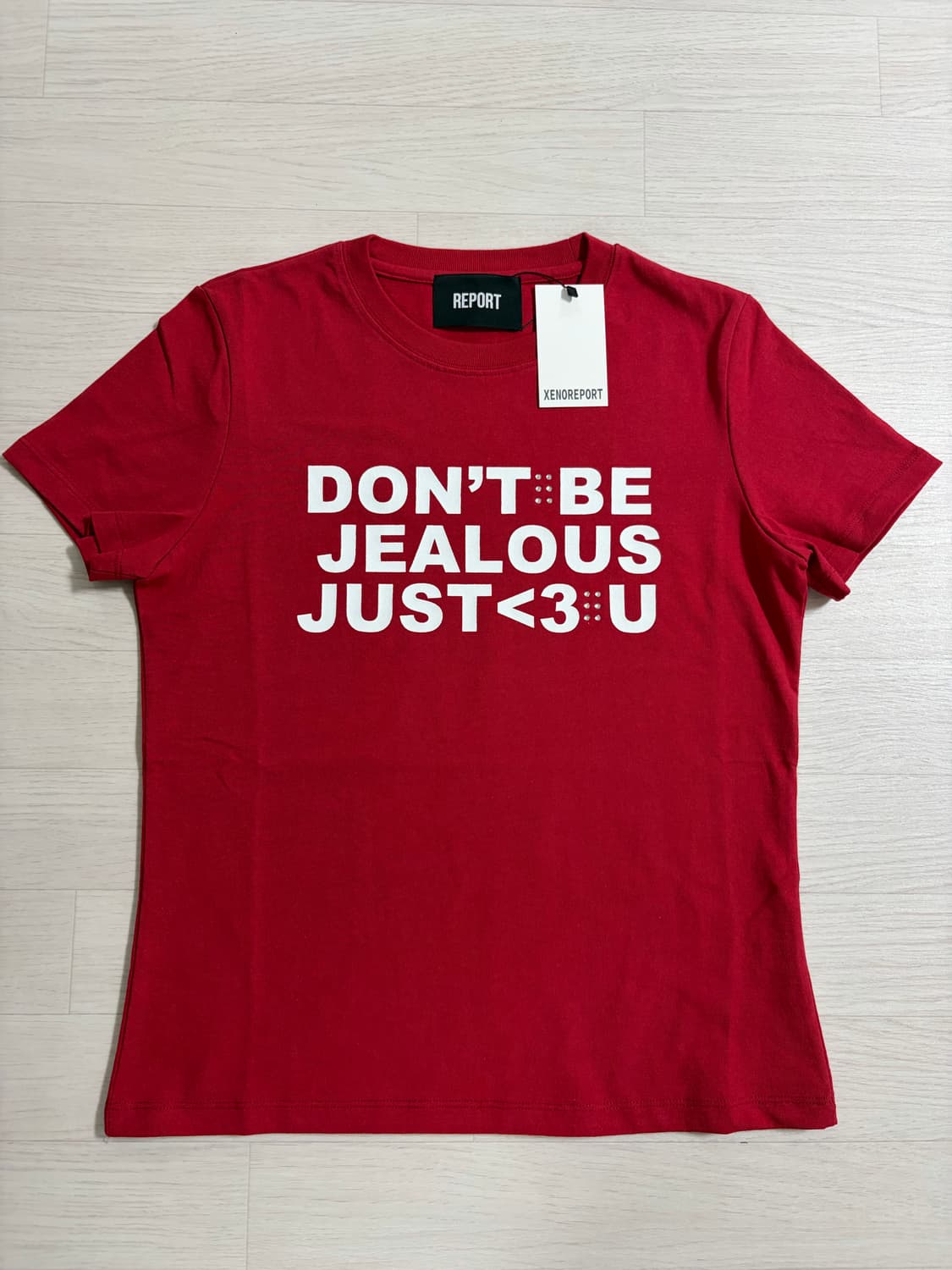 이상원 착용🔥 제노리포트 반팔티 DON'T BE JEALOUS TEE 상품이미지1