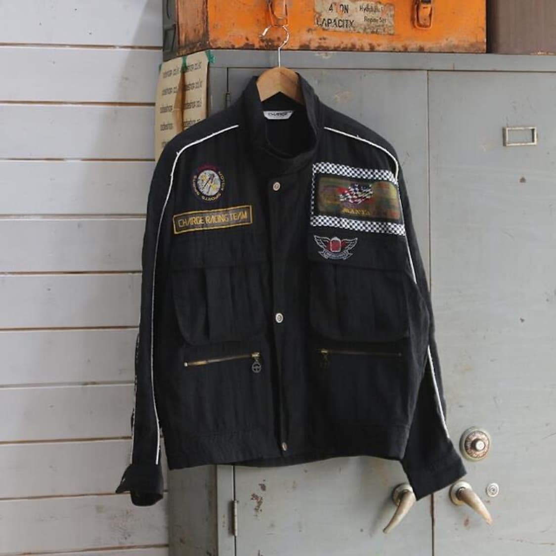 (착용컷) CHARGE 모터 스포츠 자켓 (남성용 M) 상품이미지3