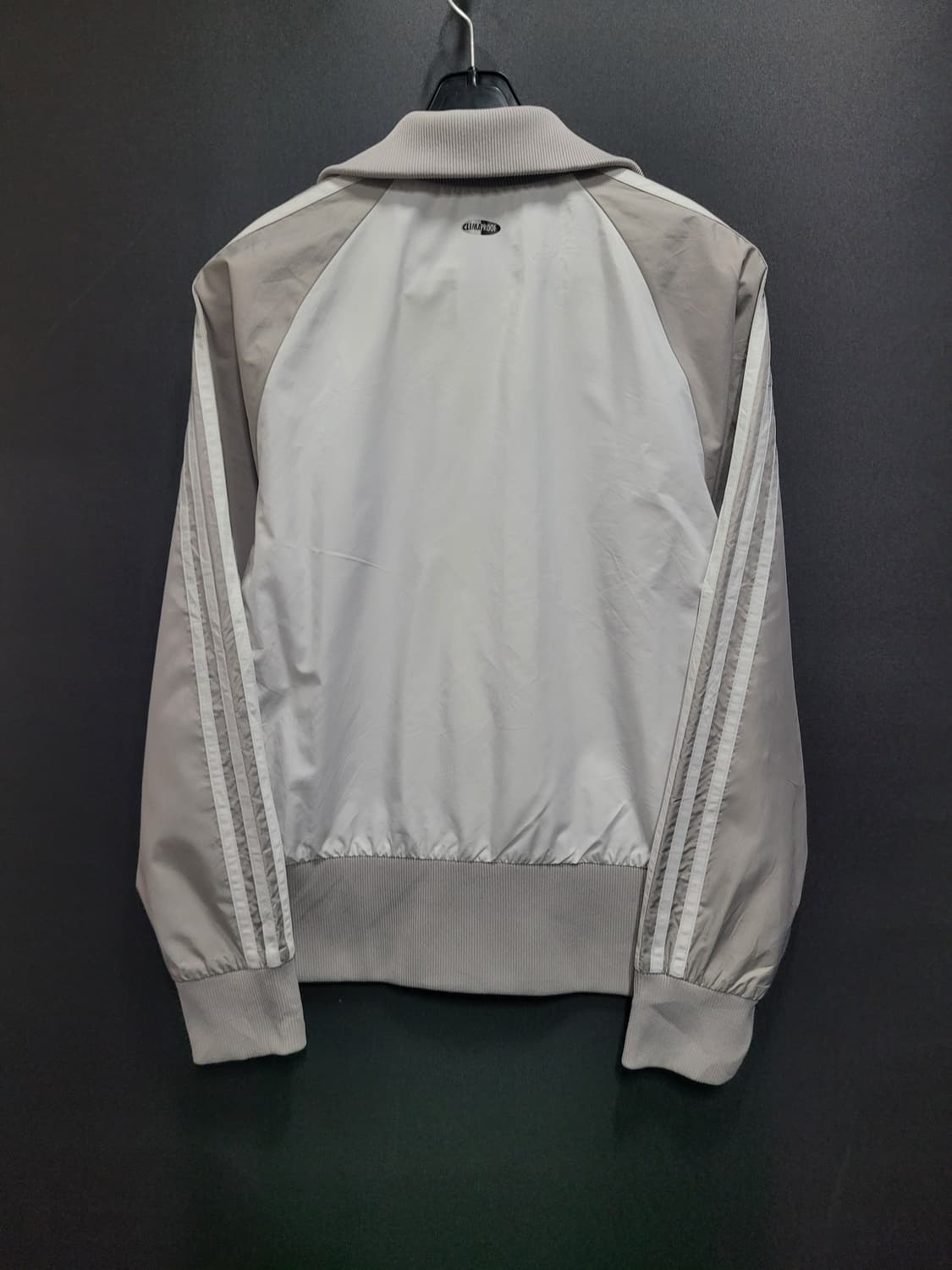 아디다스 올드스쿨 레터링 화이트 그레이 바람막이 집업자켓 상품이미지4