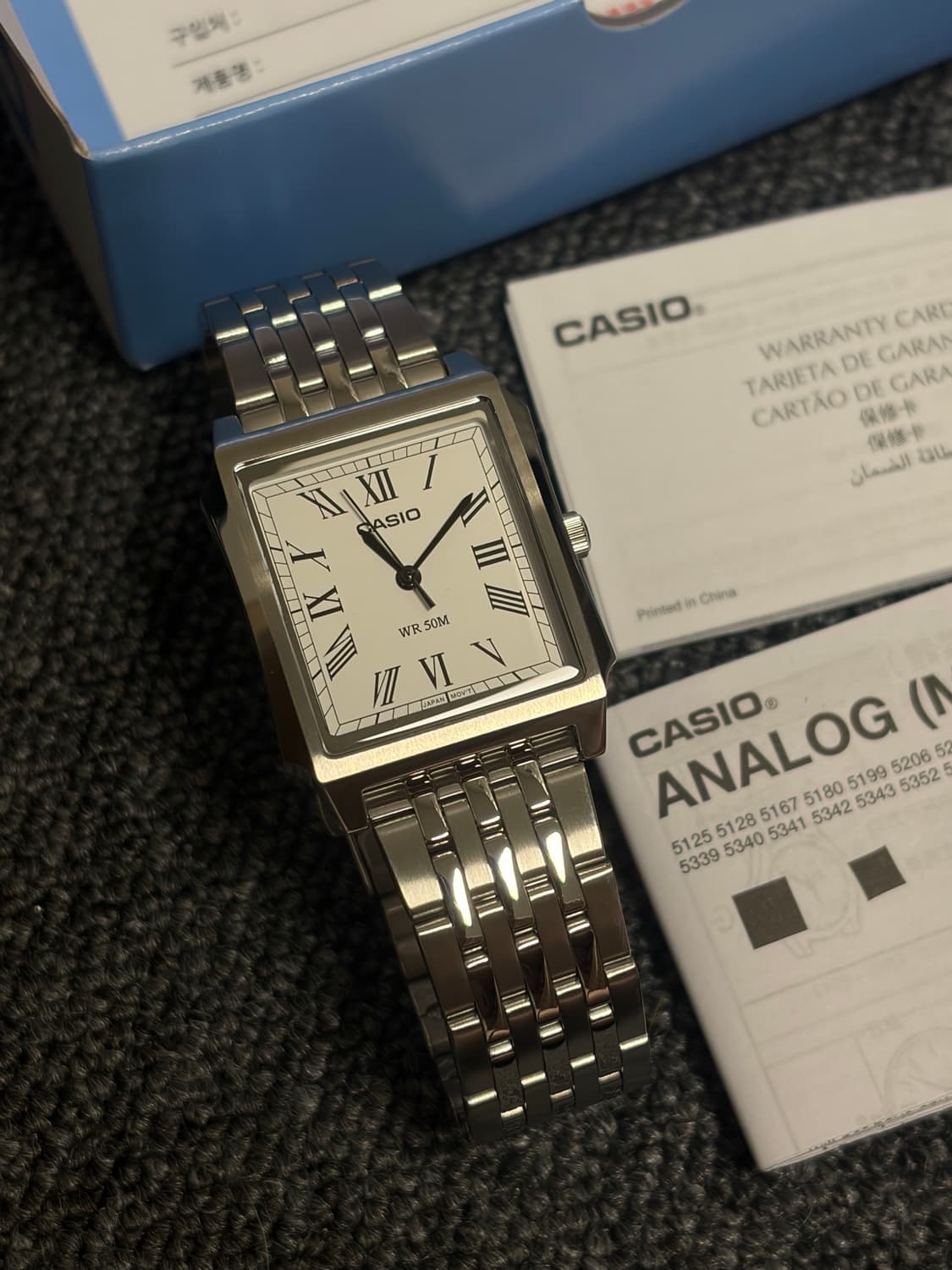 카시오 스퀘어 탱크 MTP-190D 상품이미지3