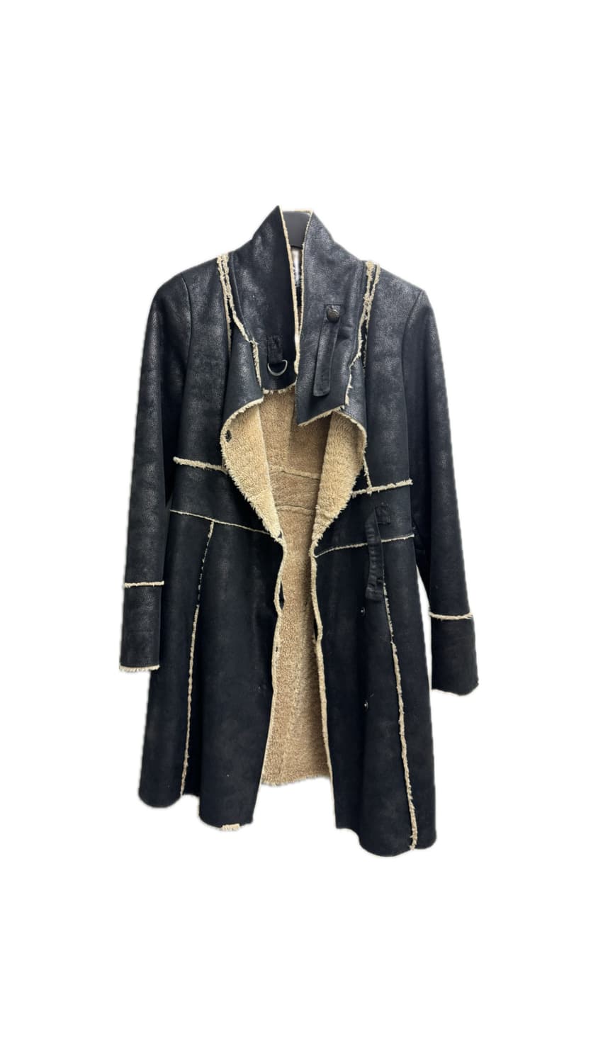 블랙 롱 무스탕 | 영국 빈티지 상품이미지3