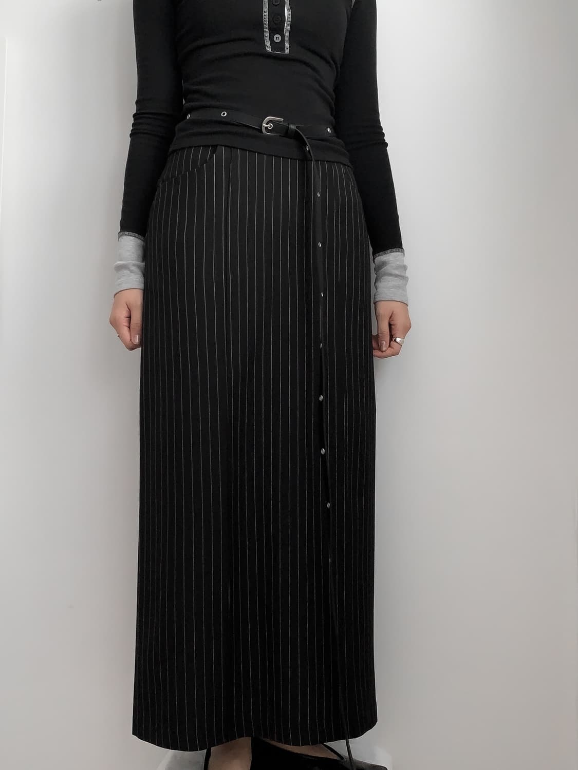 스트라이프 스커트 상품이미지1