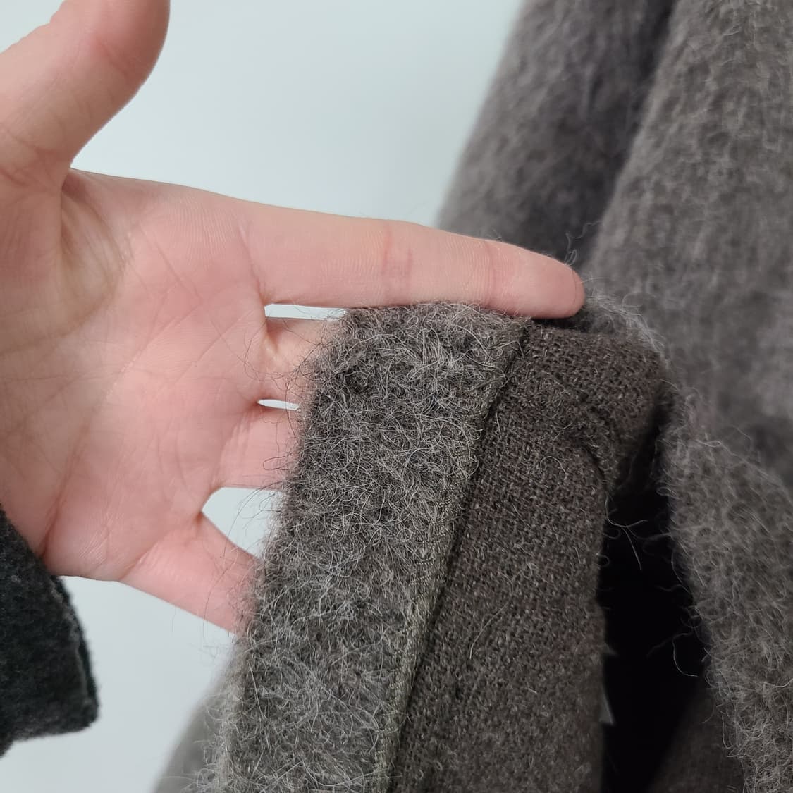 아워레가시 가디건 몰 모헤어 그레이 48 상품이미지6