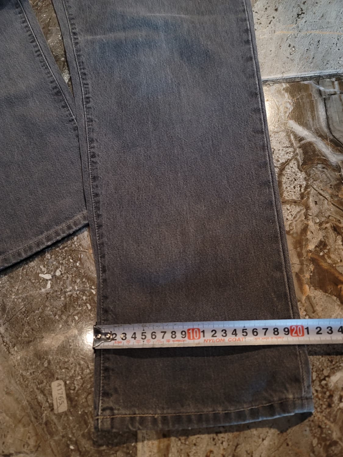 더블알엘 다크그레이 와이드 데님팬츠  상품이미지7