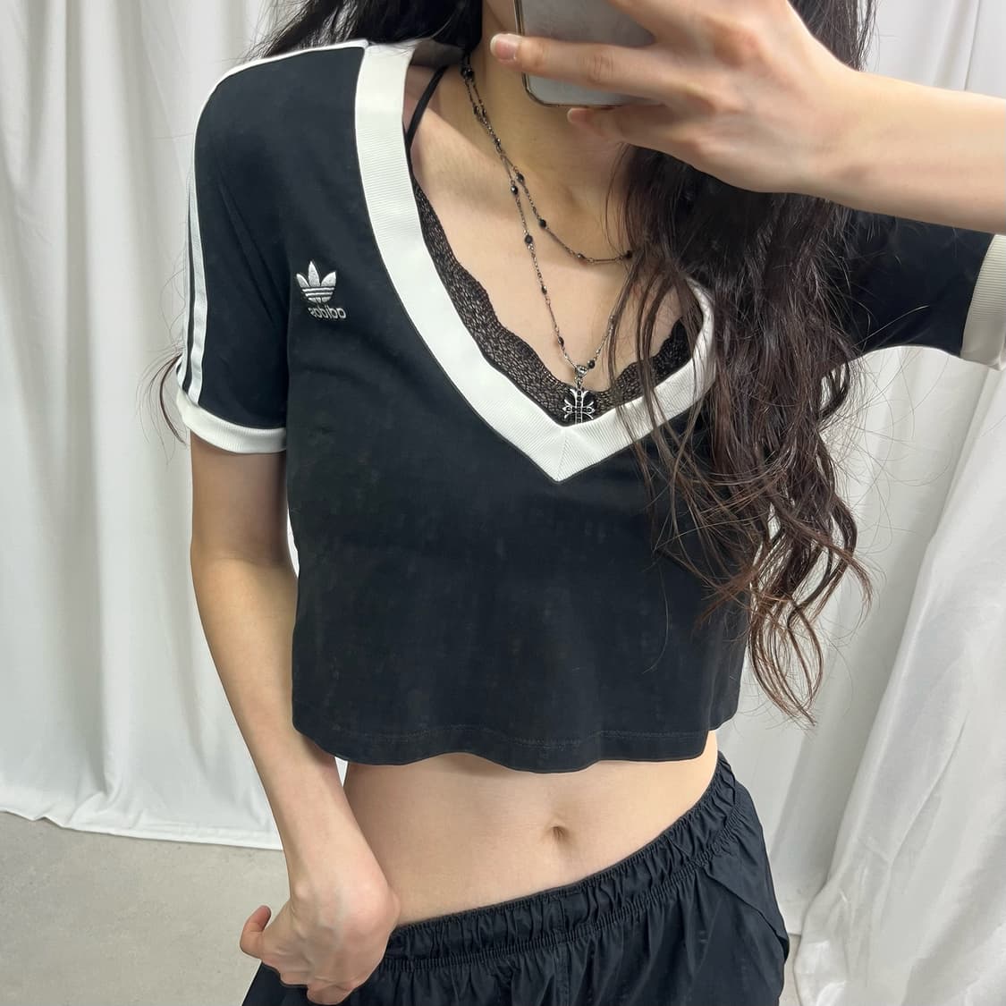 Adidas crop firebird linger T-shirts 상품이미지3