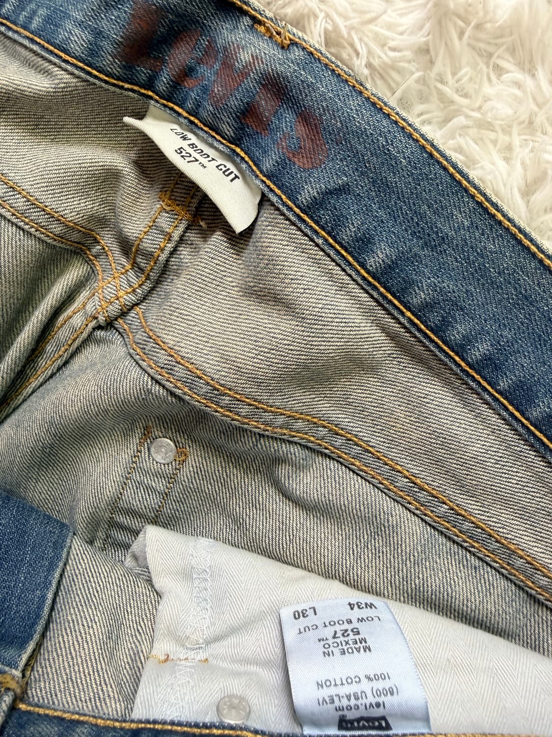 리바이스 527 로우 부트컷 데님 팬츠 (W34 L30) 상품이미지4