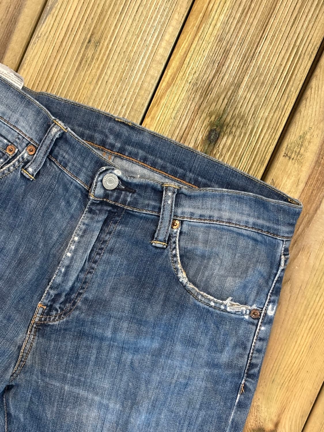 Levi’s 527 부츠컷 데님 팬츠 | 디스트레스드 워싱 상품이미지9