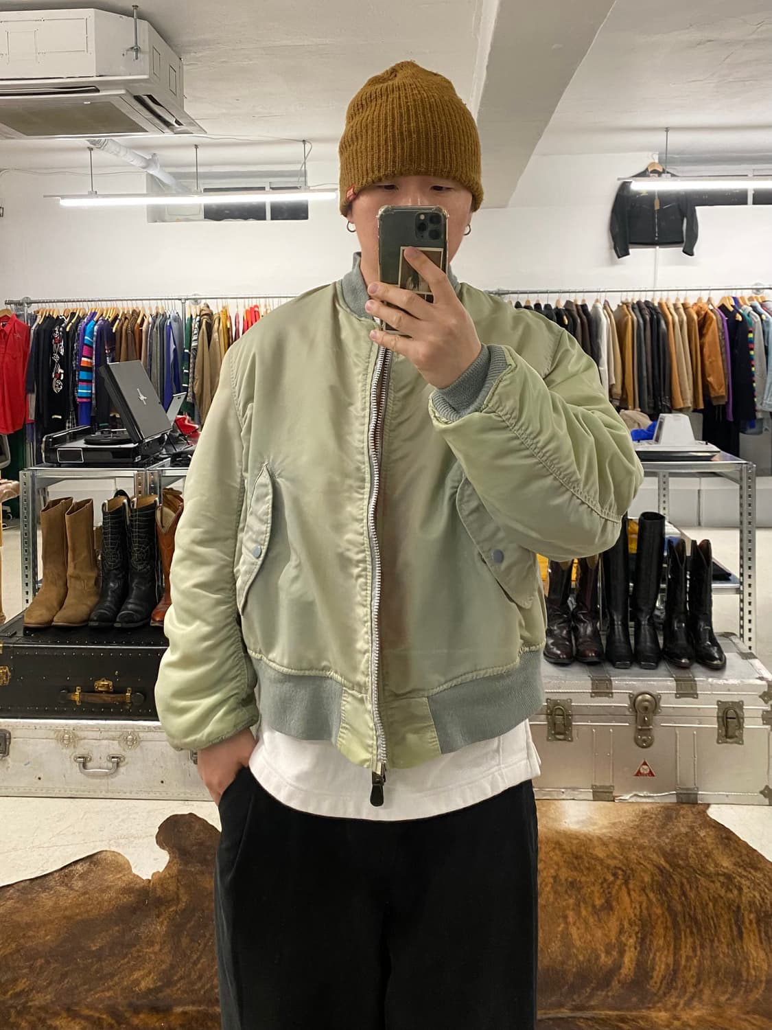 80~90s ALPHA INDUSTRIES sun faded ma-1 상품이미지9