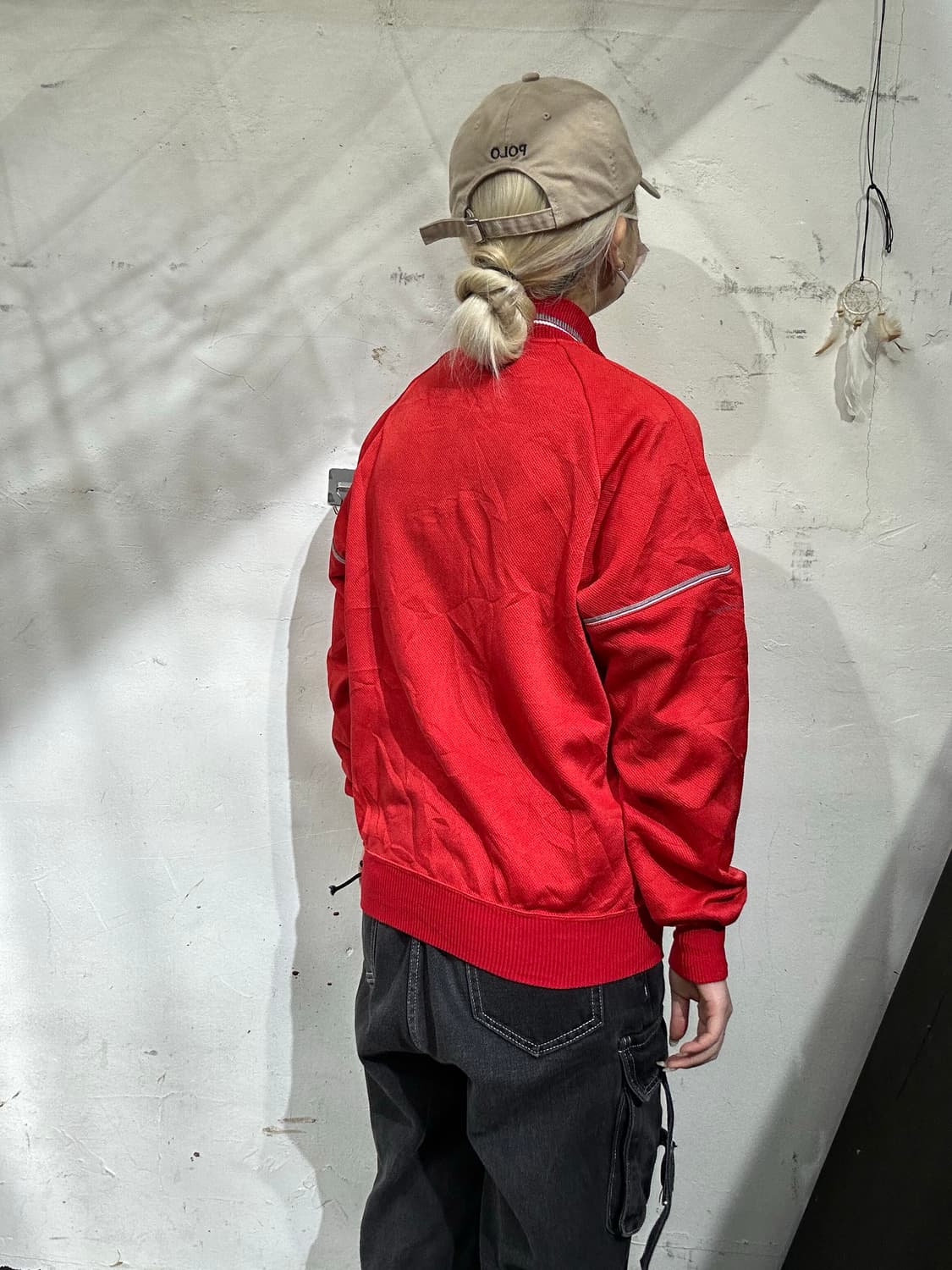 미즈노 레드 로고 트랙탑 져지 상품이미지3