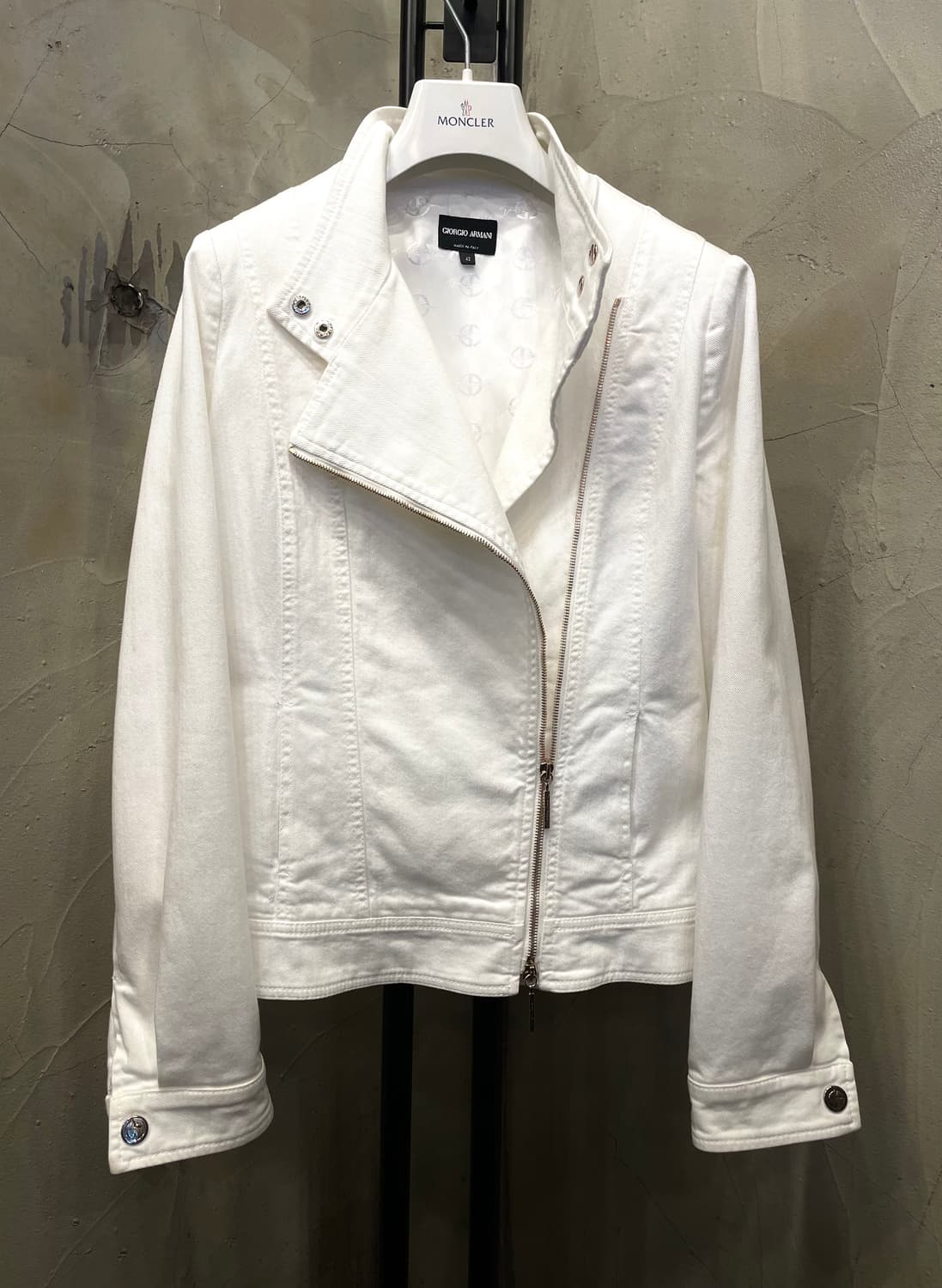 조르지오 알마니 화이트 진 자켓 집업 42 상품이미지4