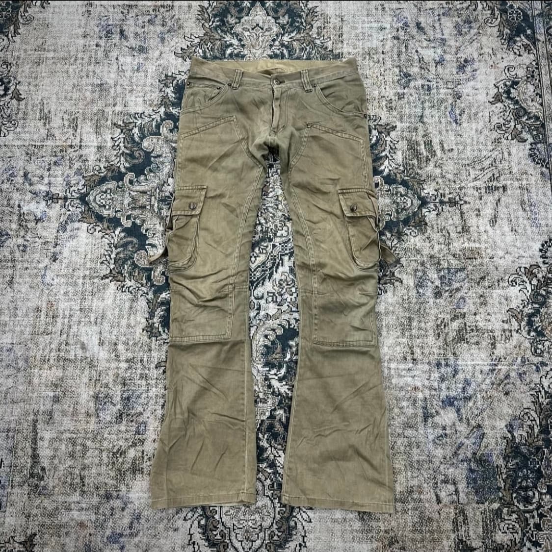 Y2k 카키 카고 팬츠 상품이미지1
