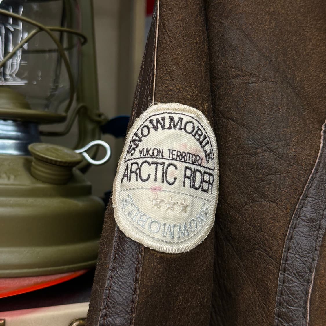 River Island 리얼 양가죽 레더 빈티지 무스탕 B-3 N136 상품이미지7