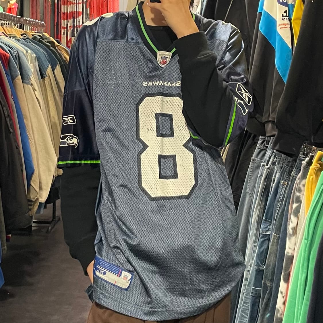 [IM] NFL X Reebok 그레이 No.8 반팔져지 상품이미지3