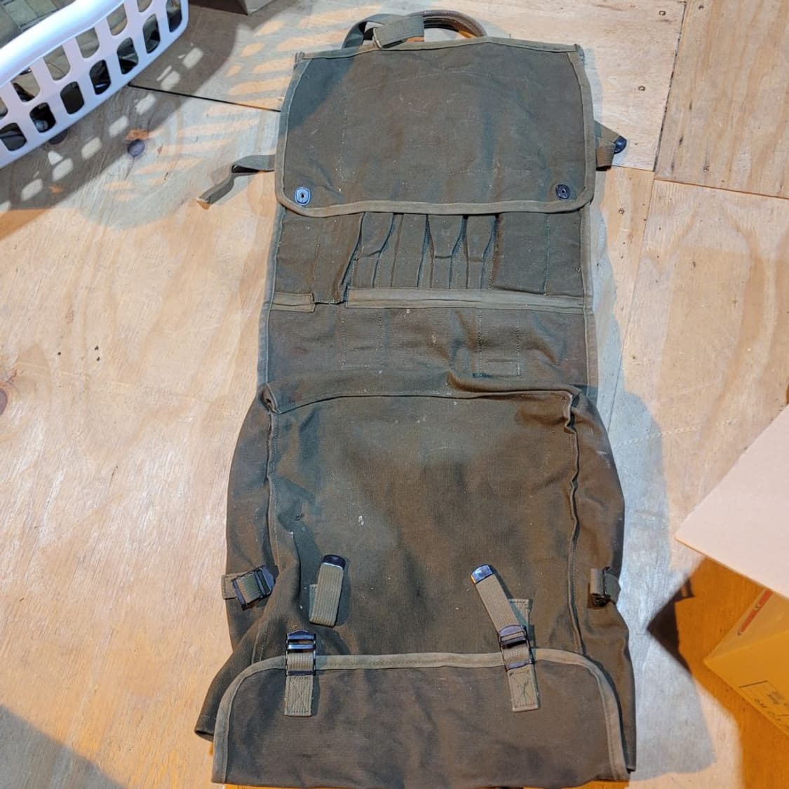 미 캔버스 텐트 수선 백 상품이미지2