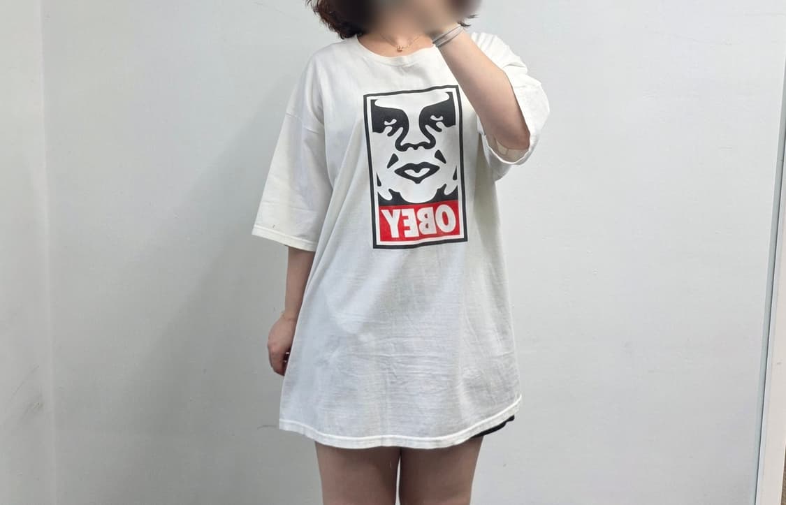 [프립]오베이 반팔티 아이보리 상품이미지1