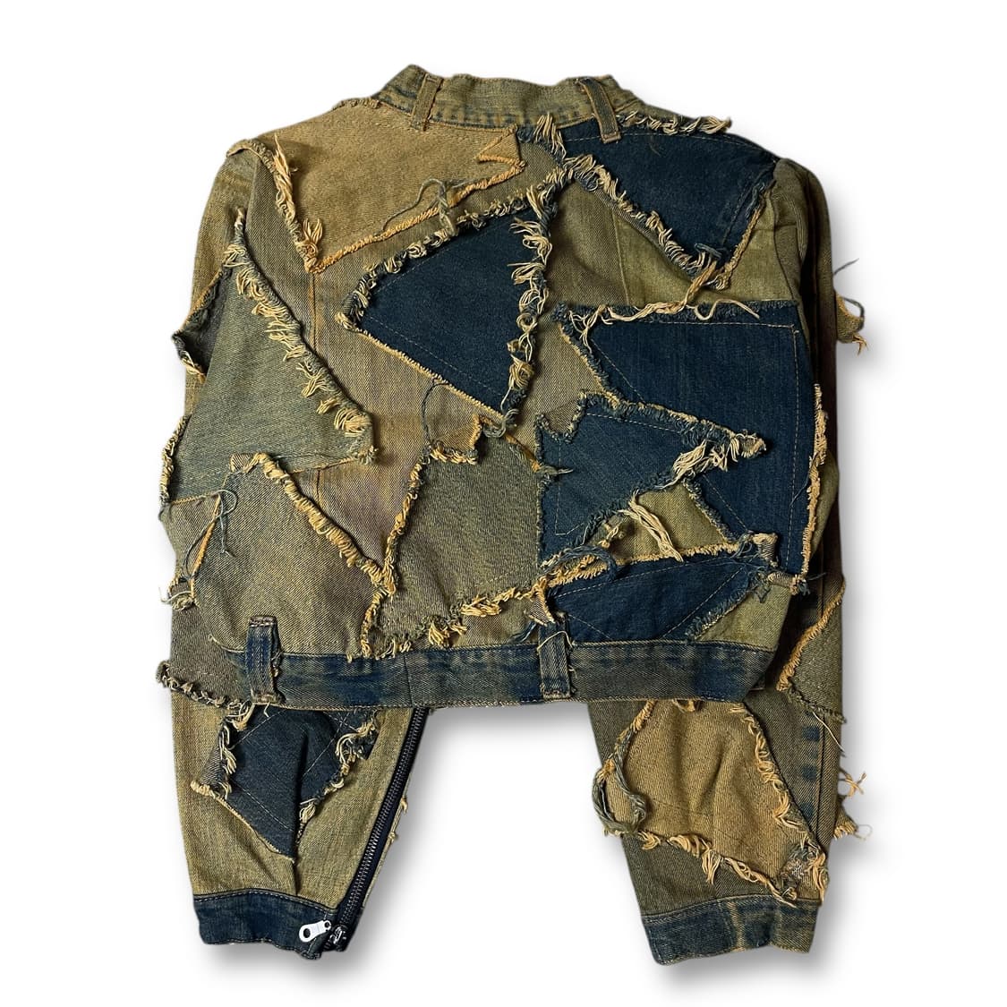 리바이스 빈티지 머스타드 패치워크 크롭 커스텀 데님 자켓 상품이미지2