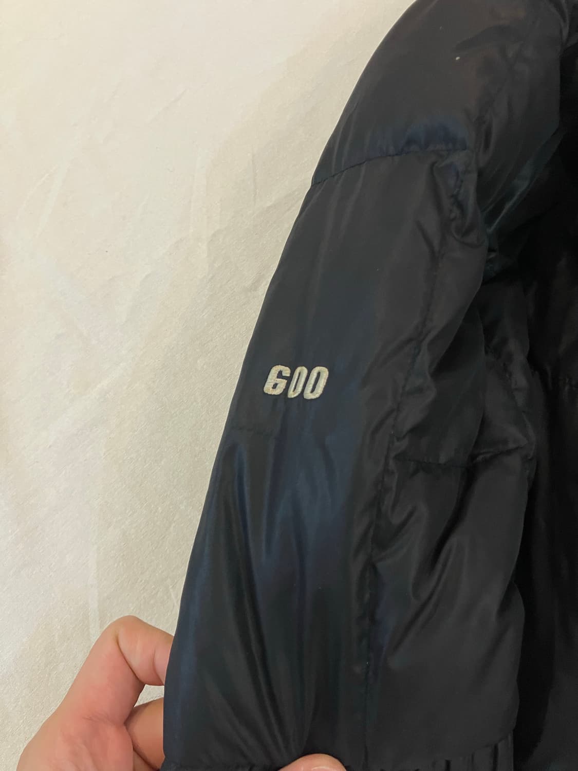 노스페이스 600필 바둑판 경량패딩 블랙 상품이미지2