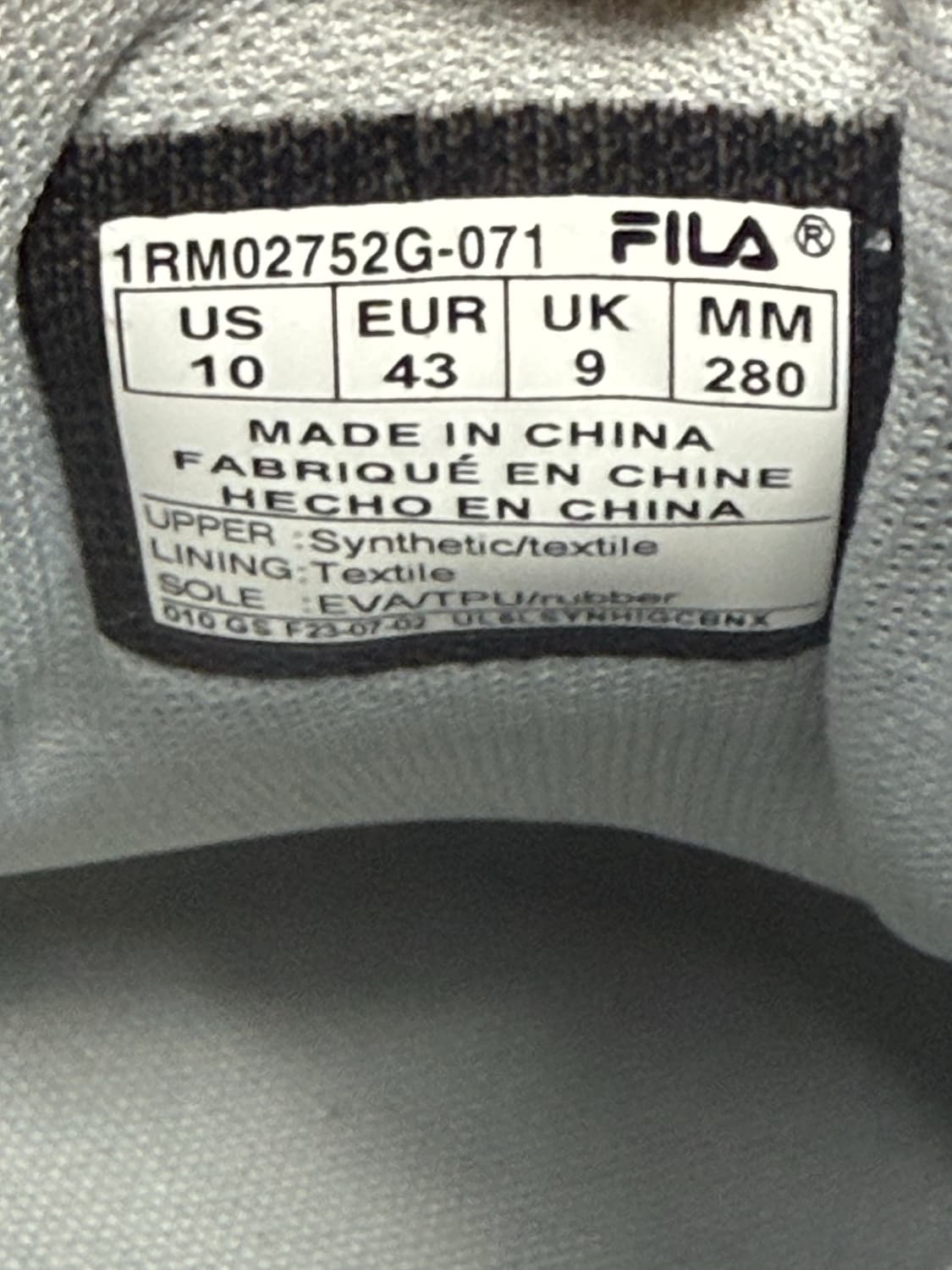 휠라 래플리카 2002 실버 280mm 상품이미지6