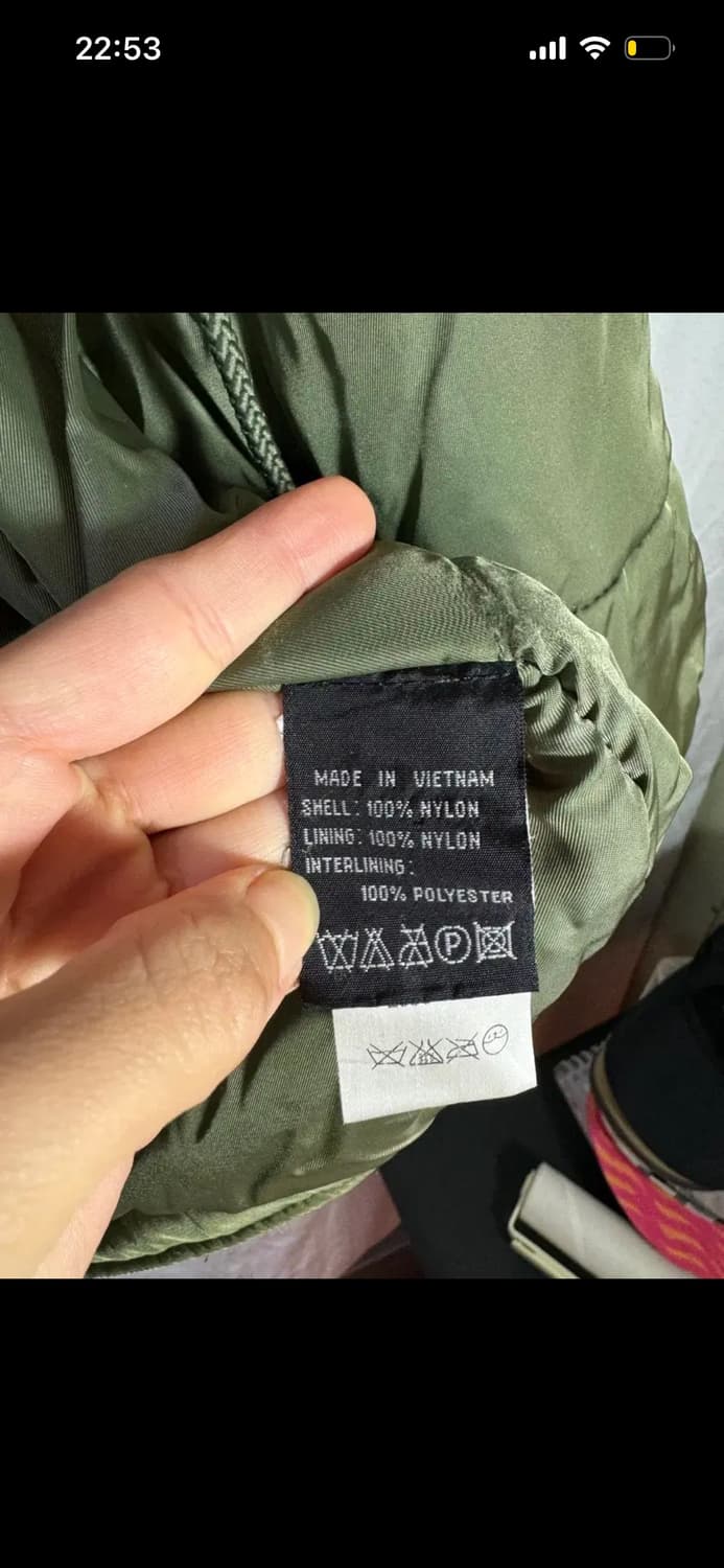 알파인더스트리 카키 야상 패딩 자켓 s 상품이미지4