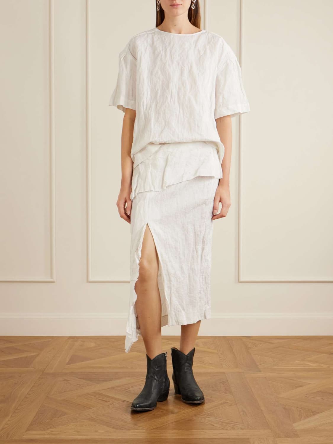 [us6.5~8.5]꼼데가르송x Mexicana 26ss 앵클부츠/블랙 상품이미지4