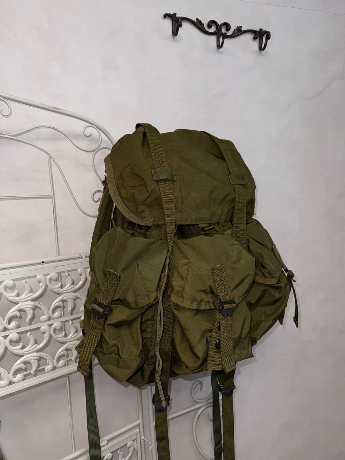 Khaki grunge military multi pocket 백팩 상품이미지3