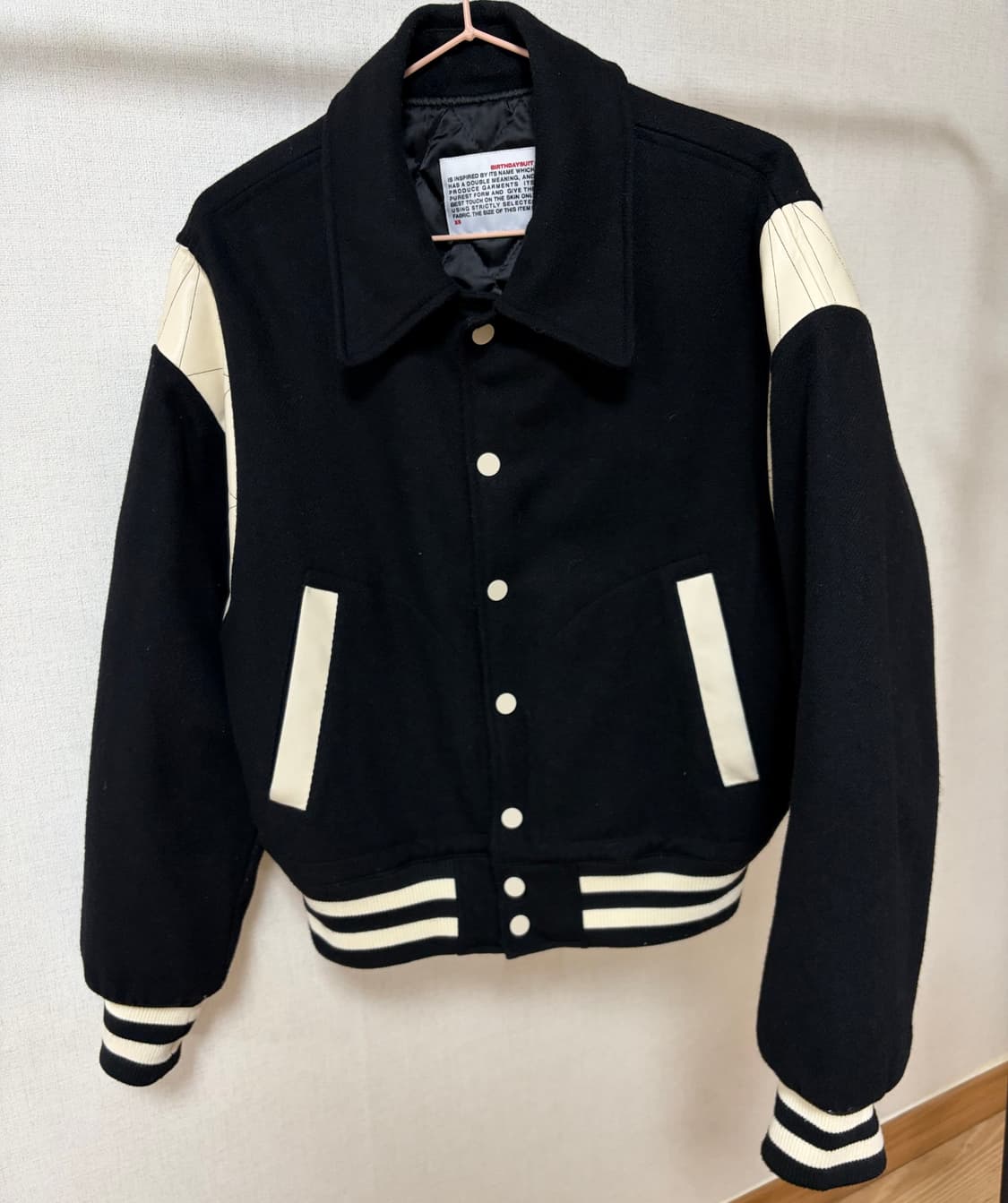 벌스데이수트 NEW STADIUM JACKET (BLACK) xs 상품이미지1