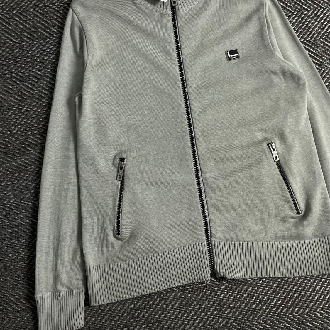 00s 후부 올드스쿨 빅로고 니트 집업o 3447 상품이미지4