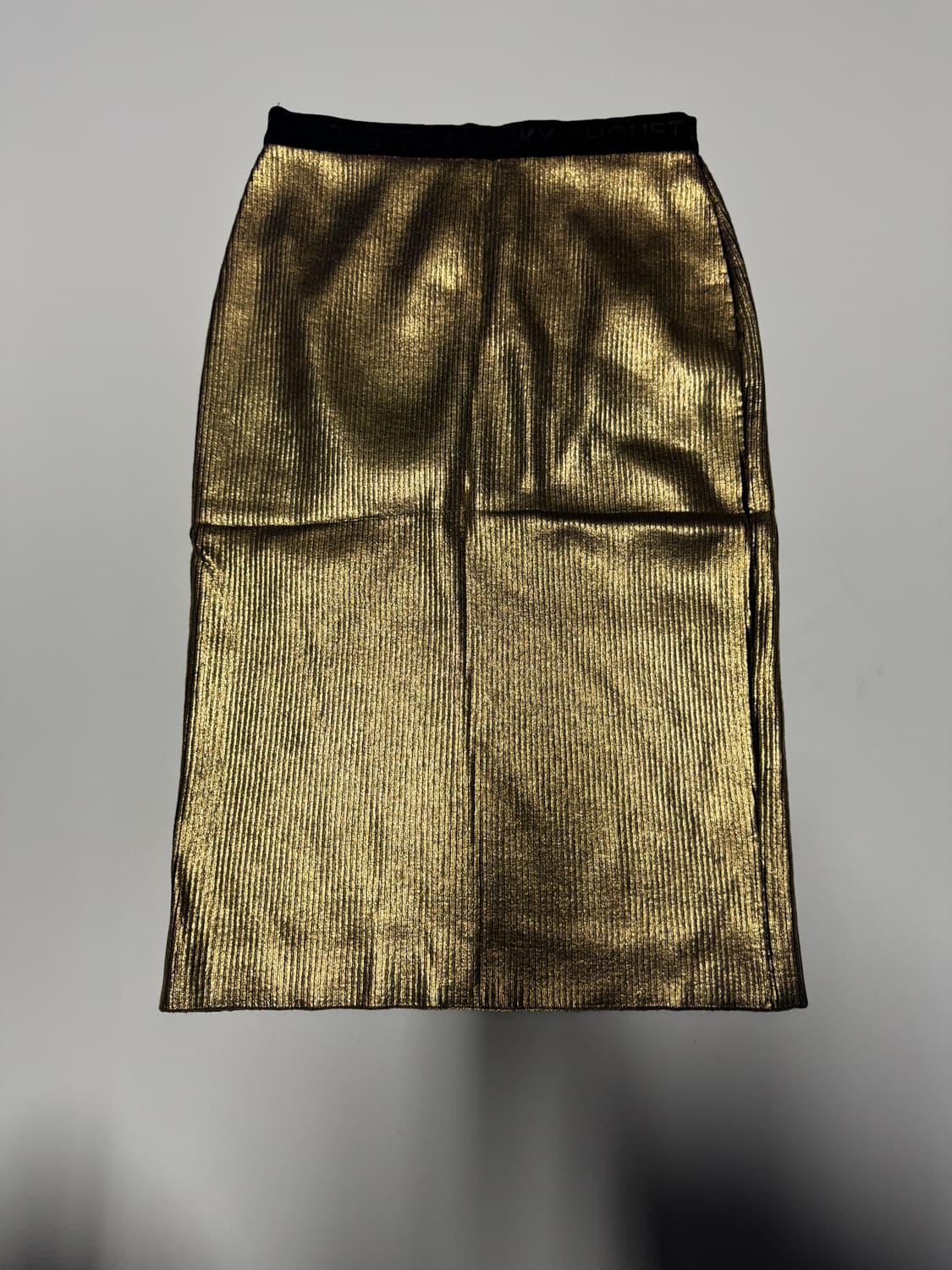 여성 럭키슈에뜨 골드 메탈릭 스커트 치마 상품이미지2