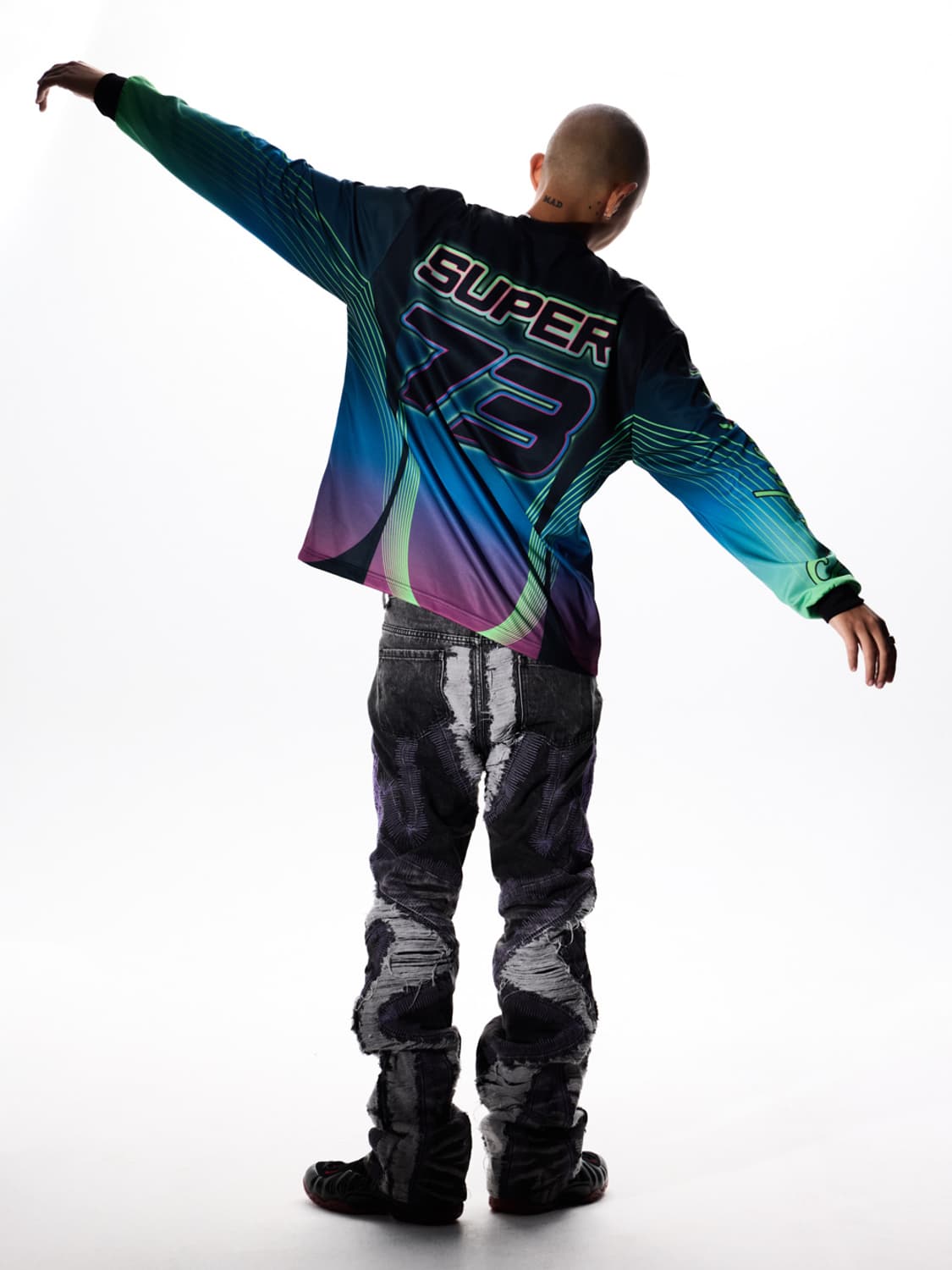 오베이 슈퍼73 한정판 티셔츠 L  상품이미지1