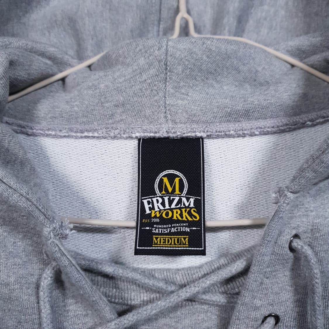 실측 XL) 프리즘웍스 USN 아노락 스웻 후디 그레이 오버핏 후드티 상품이미지6