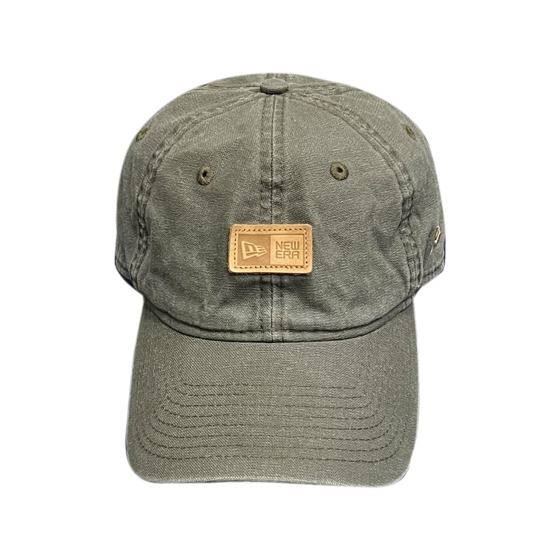 뉴에라 언스트럭쳐 워시드 모스그린 덕 캔버스 볼캡 모자 상품이미지2
