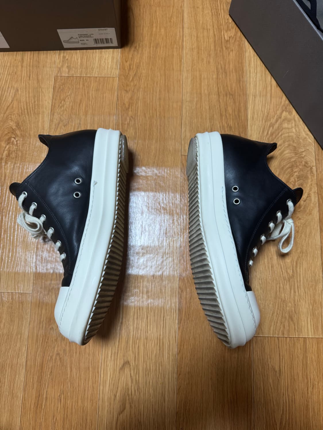 [44] 릭오웬스 라몬즈 로우 블랙 상품이미지4