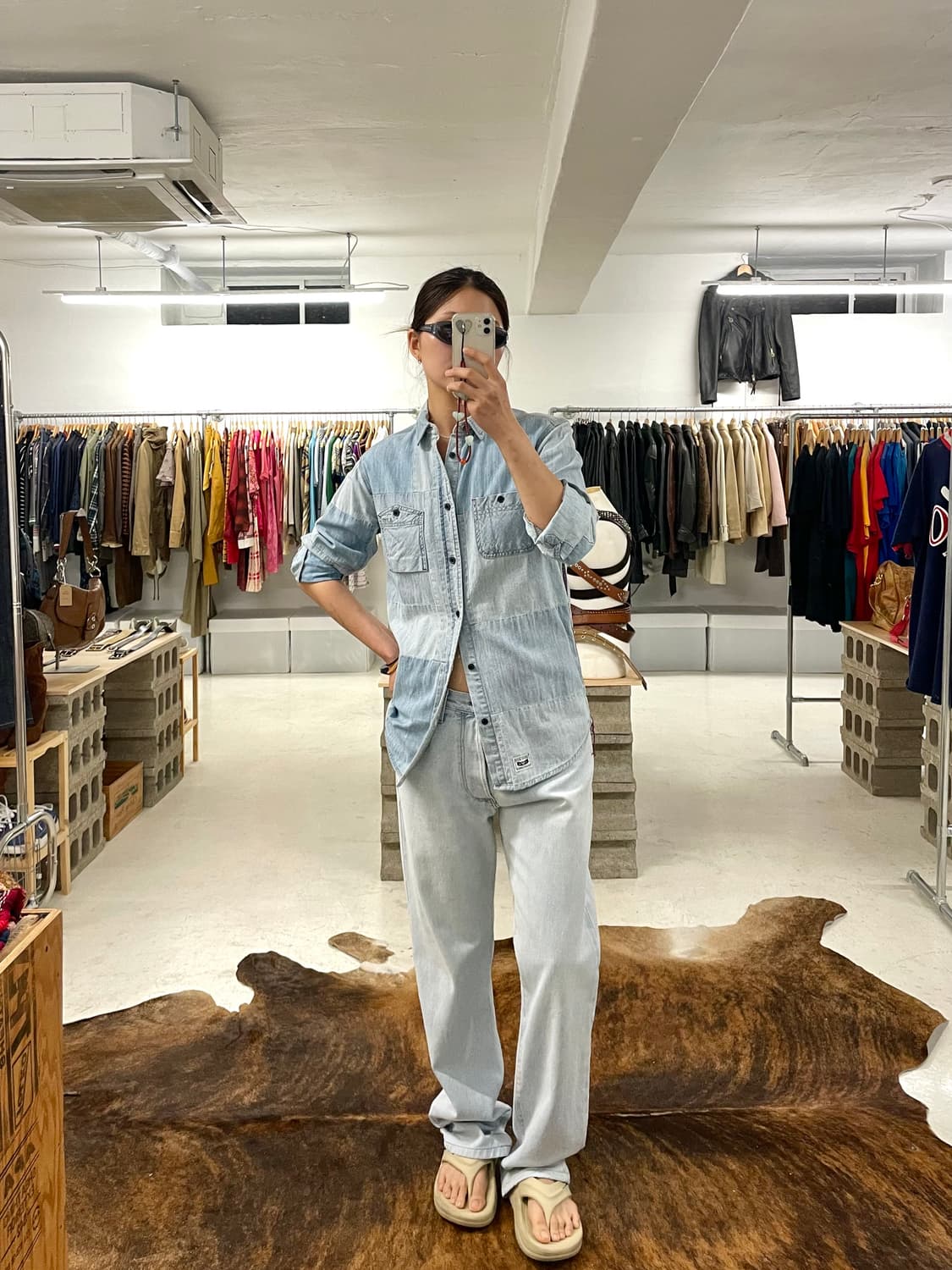 ARMANI JEANS patch work denim shirts 상품이미지2