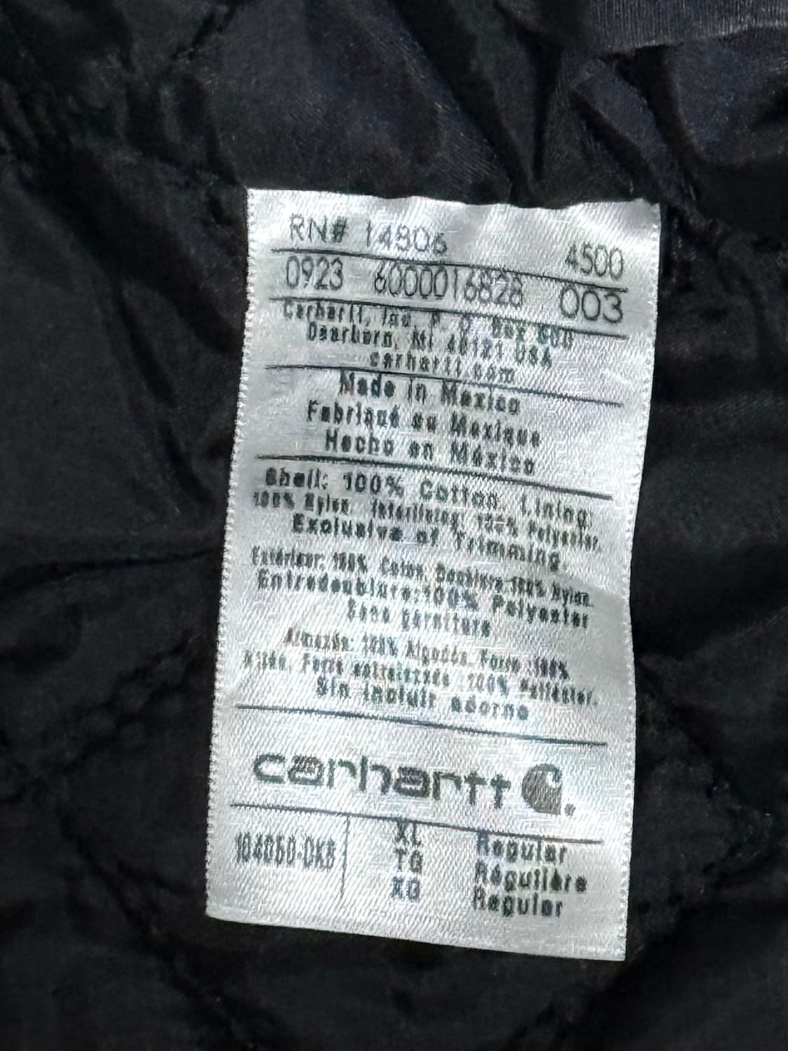 칼하트 액티브자켓 샌드스톤 XL 다크브라운 상품이미지7