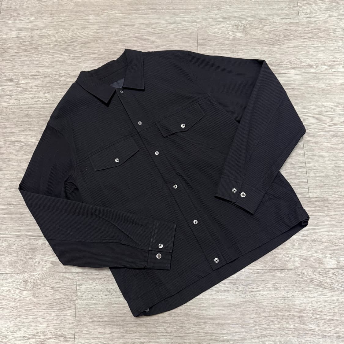 IISE 누비 5mm 워커 자켓 블랙 상품이미지1