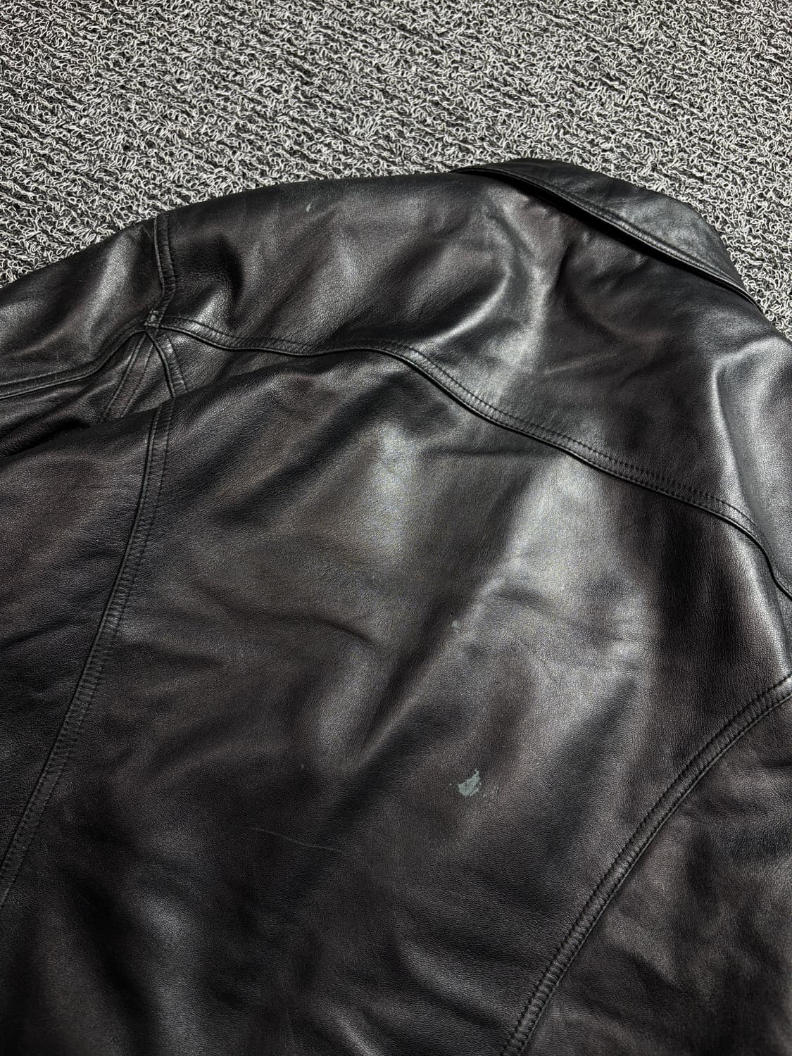 빈티지 아카이브 램스킨 가죽 봄버 자켓 2065 상품이미지5