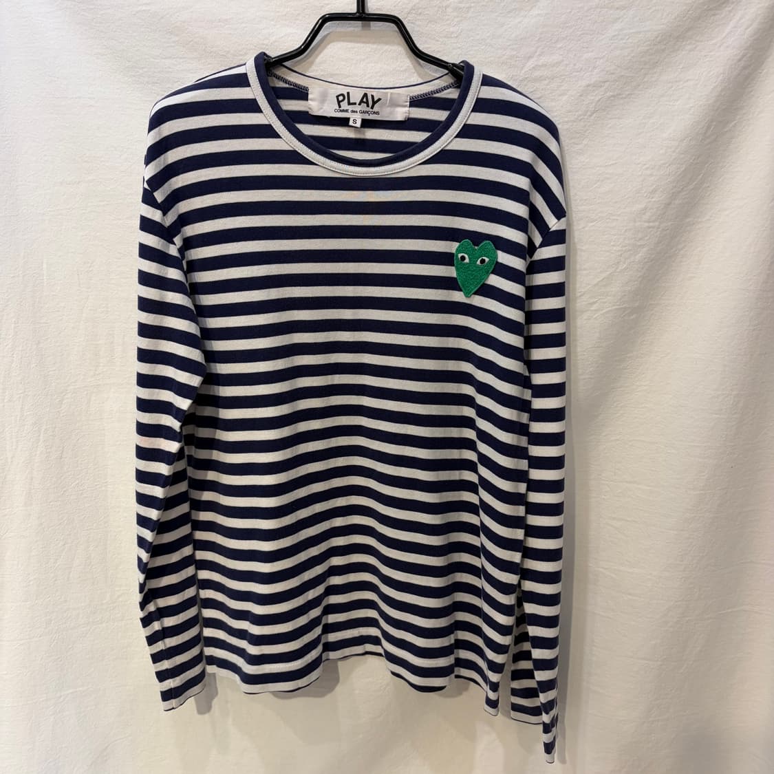 꼼데가르송 플레이 스트라이프 긴팔 티셔츠 상품이미지1
