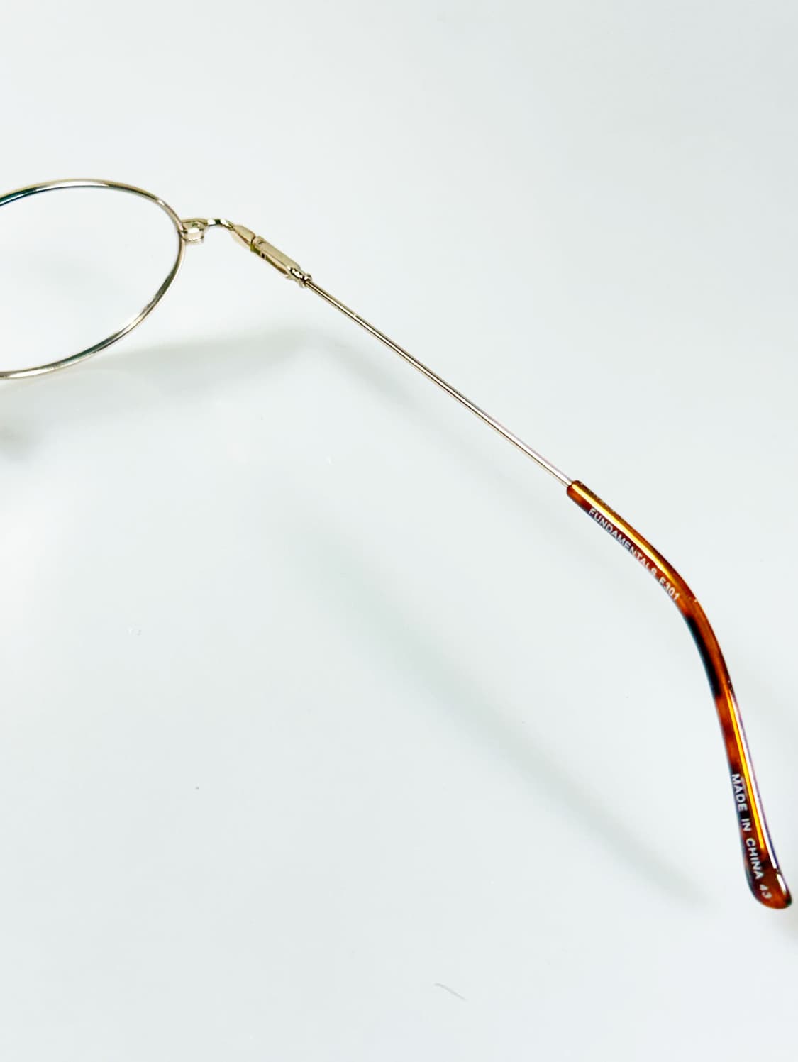 Fundamentals 골드 슬림 오벌 메탈 프레임 빈티지 안경 상품이미지7