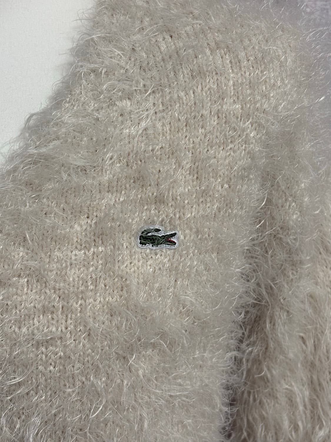 라코스테아이보리앙고라퍼가디건 상품이미지4