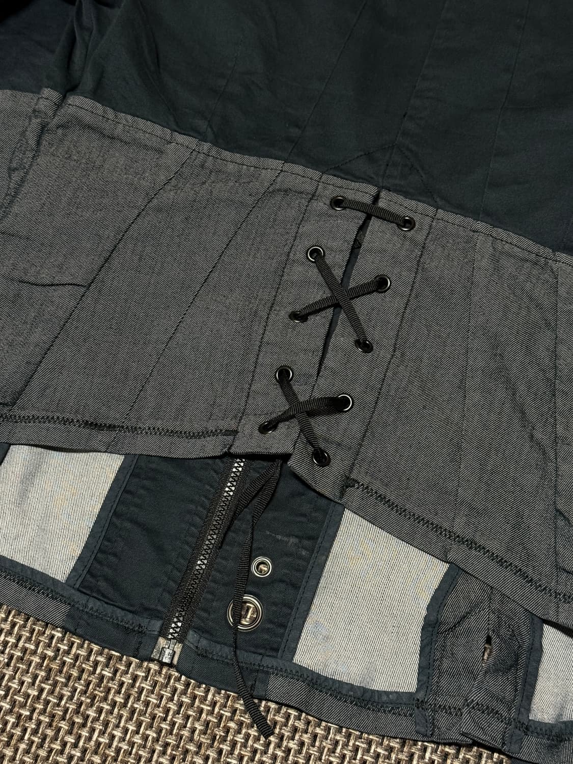 디젤 레이스업 왕후드 집업 상품이미지5